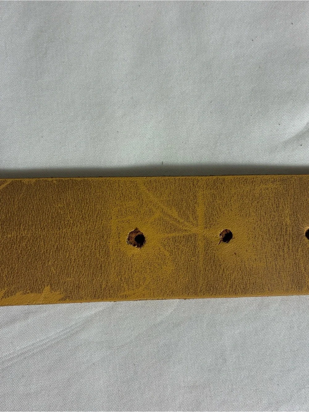 ALDO Womens belt Sz L tan genuine leather made in Canada
